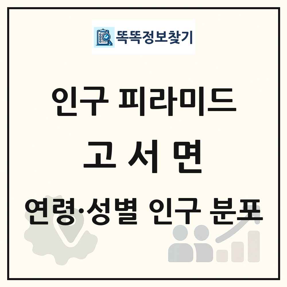 고서면 인구 피라미드 링크 그림